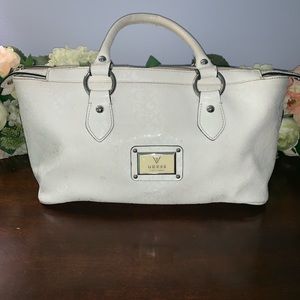 GUESS white handbag